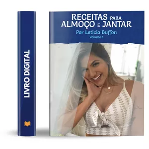 Imagem de capa para o Ebook Receitas para Almoço e Jantar | com calorias e macros