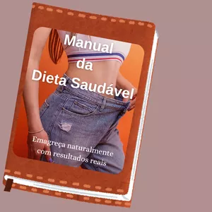 Imagem de capa para o Ebook Manual da Dieta Saudável: Emagreça Naturalmente com Resultados Reais