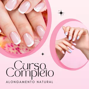 Imagem do curso .Alongamento natural de unhas 