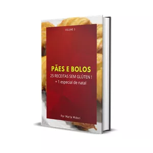 Imagem principal do produto PÃES E BOLOS: 25 RECEITAS SEM GLÚTEN + 1 especial de natal - VOLUME 3