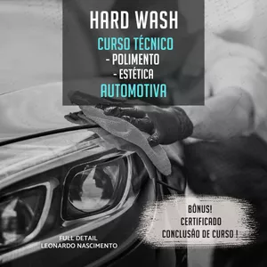 Imagem de capa para o Curso online Hard Wash Curso Técnico De Polimento e Estética  Automotiva