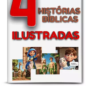 Imagem de capa para o Ebook 4 HISTÓRIAS BÍBLICAS ILUSTRADAS - PARA IMPRIMIR