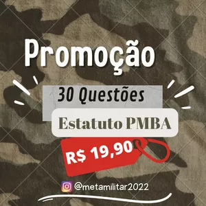 Imagem de capa para o Curso online PACOTE DE QUESTÕES ESTATUTO DA POLÍCIA MILITAR DA BAHIA 