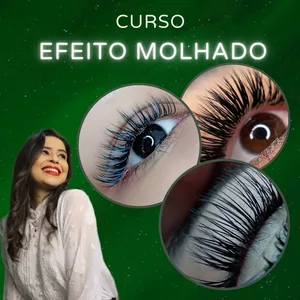 Imagem de capa para o Curso online Efeito Molhado (extensão de cílios) 