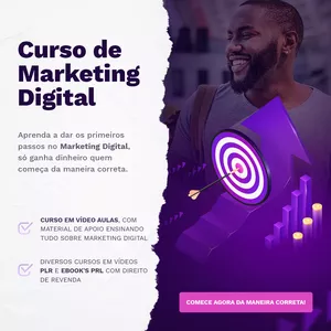 Imagem de capa para o Curso online Primeiros passos no marketing digital, só ganha dinheiro quem começa da maneira correta.