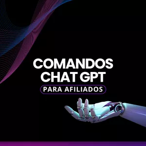 Imagem de capa para o Ebook Comandos ChatGPT para Afiliados