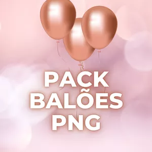 Imagem de capa para o Curso online PACK BALÕES PNG 