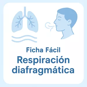 Imagen de portada para Ebook Ficha fácil: Respiración diafragmática