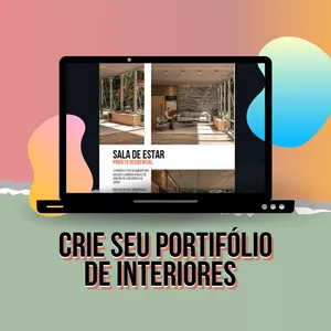 Imagem de capa para o Curso online TEMPLATE DE PORTIFÓLIO PARA DESIGNER DE INTERIORES