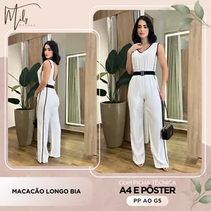 Imagem de capa para o Ebook Macacão Longo Bia