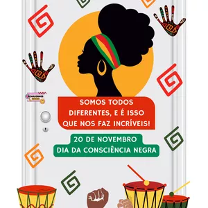 Imagem de capa para o Ebook 🌈 Painel porta - Consciência Negra