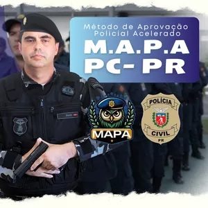 Imagem do curso MAPA PCPR (Investigador): Método de Aprovação Policial Acelerado na Polícia Civil do Paraná