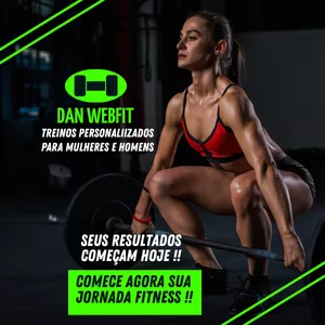 Imagem de capa para o Ebook DAN WEBFIT — Treinos para Homens e Mulheres do iniciante ao avançado + Desafio 21 dias Dieta LOW CARB