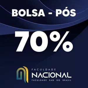 Imagem de capa para o Curso online PÓS-GRADUAÇÃO - BOLSA 70% - NACIONAL