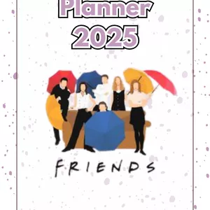 Imagem de capa para o Ebook Planner 2025 - Friends