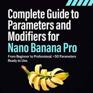 Cover image for Ebook Complete Guide to Parameters and Modiers for Nano Banana Pro: From Beginner to Professional. +50 Parameters Ready to Use.