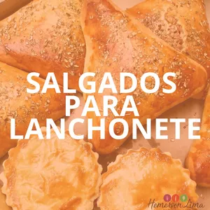 Imagem de capa para o Ebook APOSTILA SALGADOS PARA LANCHONETE