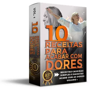 Imagem de capa para o Ebook 10 Receitas caseiras para acabar de vez com a dor