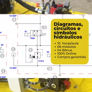 Imagem do curso Diagramas, circuitos e símbolos hidráulicos