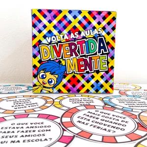 Imagem de capa para o Ebook 📍🩷🩵 Dinâmica Volta às Aulas Divertidamente  📍🩷🩵