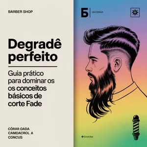 Imagem de capa para o Ebook Domine o Fade: Guia Profissional para High, Mid e Low Fade.