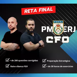 Imagem de capa para o Curso online Reta final PMERJ - CFO