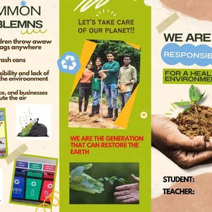 Imagen de portada para Ebook Folleto tríptico del cuidado del medio ambiente