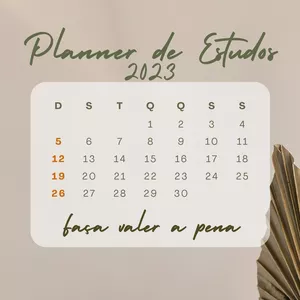 Imagem de capa para o Ebook Planner de Estudos 