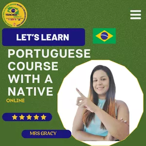 Cover image for Online service  Learn Brazilian Portuguese Online  from  a Native. 