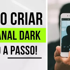 Imagem de capa para o Ebook Como criar um canal DARK DO ZERO sem gastar 1 REAL