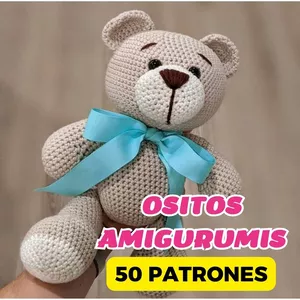 Imagen de portada para Ebook 50 Patrones de Ositos Tiernos de Amigurumis