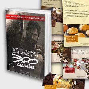 Imagem de capa para o Ebook Lanches Práticos com Menos de 300 Calorias!