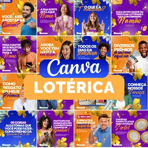 Imagem de capa para o Curso online CANVA LOTÉRICA