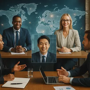 Imagen de portada para Servicio online Sin Miedo a Hablar – Comunicación Internacional en Inglés para Profesionales de Alto Desempeño