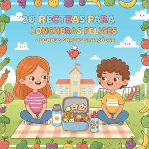 Imagen de portada para Ebook Loncheras Saludables y Felices: 20 Recetas Rápidas y Económicas + 5 Snacks Sin Azúcar