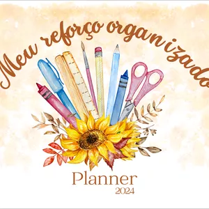 Imagem de capa para o Ebook Planner Reforço Escolar