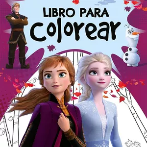 Imagen de portada para Ebook Libro de frozen para colorear