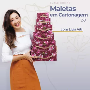 Imagem de capa para o Curso online Maletas em Cartonagem 2.0 | Forração em tecido