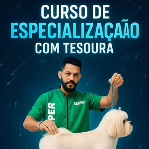 Curso Curso de especialização de tosa com tesouras em cães de pelagem lisa