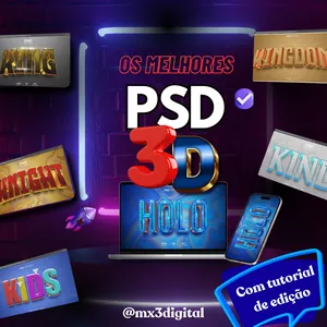 Imagem de capa para o Ebook FONTES 3D EDITÁVEIS PARA DESIGN DE ALTA QUALIDADE 