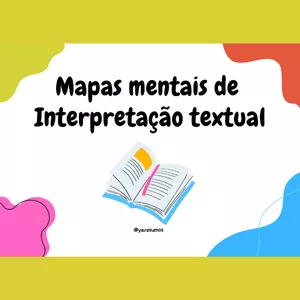 Imagem de capa para o Ebook Mapas Mentais de Interpretação Textual