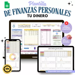 Imagen de portada para Ebook Plantilla de Finanzas Personales: Organiza tu dinero y toma el control