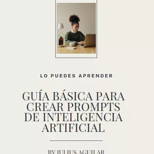 Imagen de portada para Ebook Guía Básica para Crear Prompts de Inteligencia Artificial