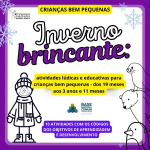 Imagem de capa para o Ebook ☃️Inverno brincante: atividades lúdicas e educativas para crianças bem pequenas.