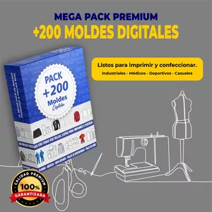 Imagen de portada para Ebook Mega Pack Premium +200 Moldes Digitales