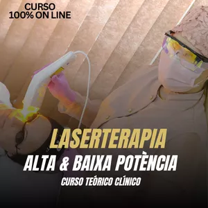 Imagem de capa para o Curso online CURSO COMPLETO DE LASERTERAPIA DE ALTA &amp; BAIXA POTÊNCIA