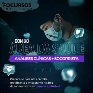 Combo Análise clínicas + Socorrista por INSTITUTO FOCURSOS