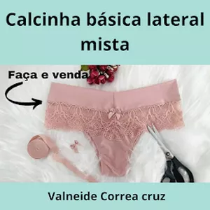 Imagem de capa para o Ebook modelagem- calcinha short, básica mista.