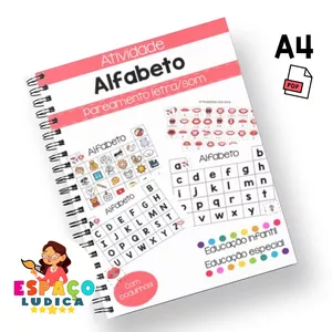 Imagem de capa para o Ebook Alfabeto -Pareamento letra/som