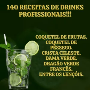 Imagem do curso 140 receitas de drinks profissionais!!! para baladas e bares